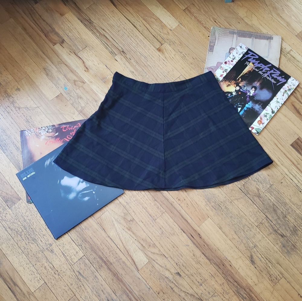 Plaid A-Line Skirt